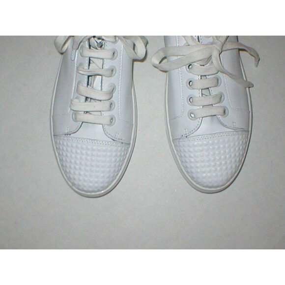 New Womens Shoes Fashion Casual Sneakers 9 White Leather Studs Rebecca Minkoff - Picture 3 of 7
